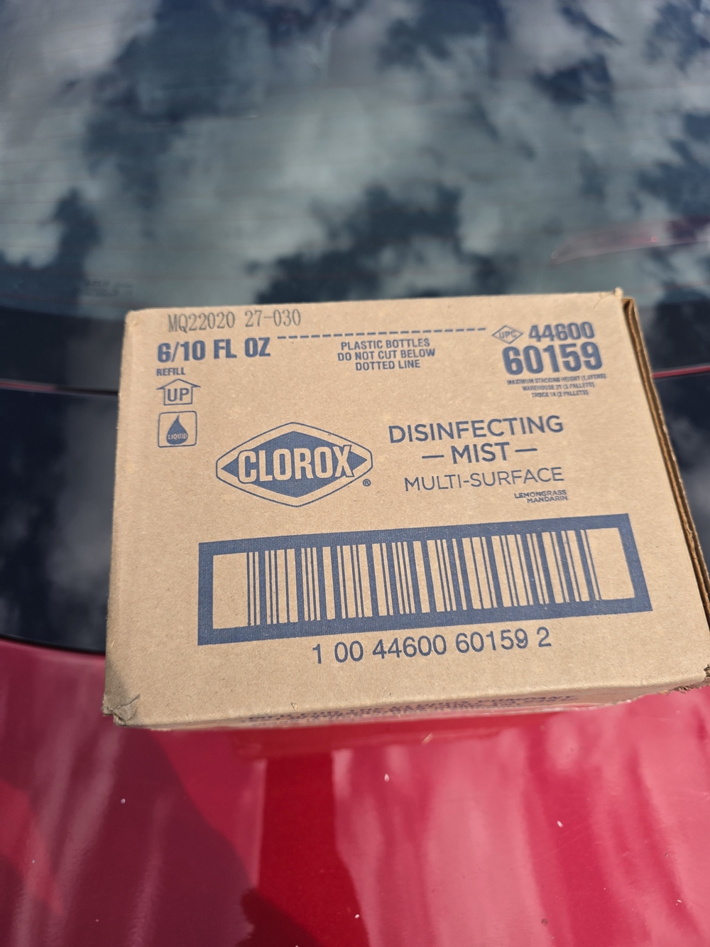 Clorox Brown Cardboard Pack with Blue Print